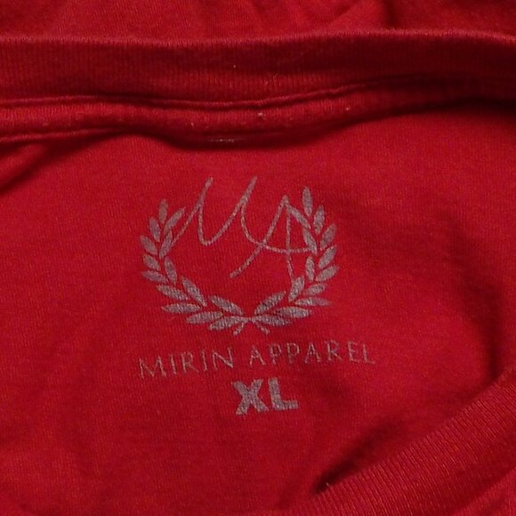 Mirin Apparel ~ Men's Red S/S T-Shirt Medusa Head Size XL - Picture 3 of 3